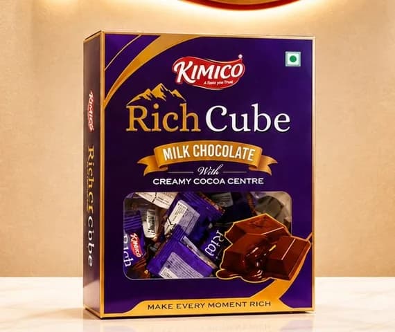 Rich Cube milk chocolate box